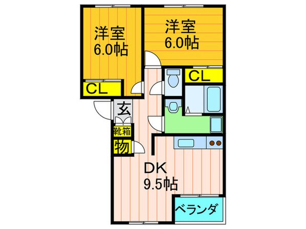 グランチェスタの物件間取画像